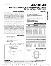 MAX6034BEXR33-T datasheet pdf MAXIM - Dallas Semiconductor