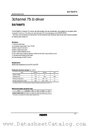 BA7666FS datasheet pdf ROHM