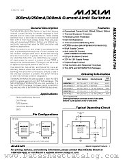 MAX4790ETT datasheet pdf MAXIM - Dallas Semiconductor
