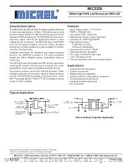 MIC5259-3.3BD5 datasheet pdf Micrel Semiconductor