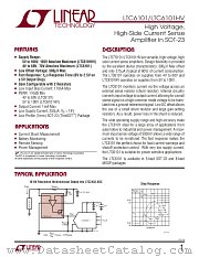 LTC6101HVBIS5 datasheet pdf Linear Technology