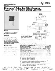 OPB770T datasheet pdf Optek Technology