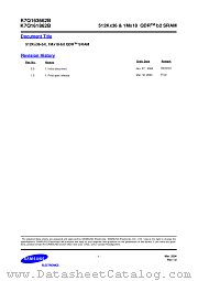K7Q161862B datasheet pdf Samsung Electronic