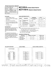 74AC11014 datasheet pdf Philips