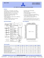 AS7C33128PFS36A-133TQI datasheet pdf Alliance Semiconductor