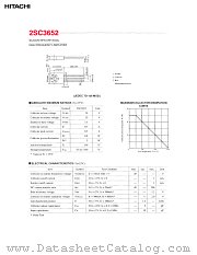 2SC3652 datasheet pdf Hitachi Semiconductor
