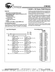 CYM1851PZ-25C datasheet pdf Cypress