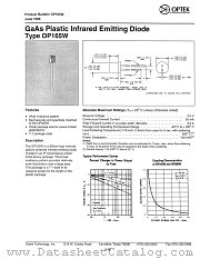 OP165W datasheet pdf Optek Technology