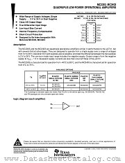 MC3403DB datasheet pdf Texas Instruments