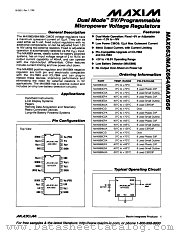 MAX663EPA datasheet pdf MAXIM - Dallas Semiconductor