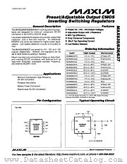 MAX637XEJA datasheet pdf MAXIM - Dallas Semiconductor