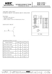 KRC110 datasheet pdf Korea Electronics (KEC)