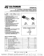 STD8N10L datasheet pdf ST Microelectronics