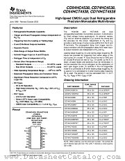 CD74HCT4538EE4 datasheet pdf Texas Instruments
