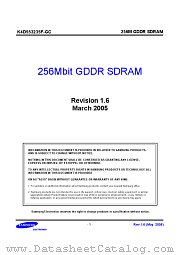 K4D553235F-GC datasheet pdf Samsung Electronic