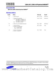 K7N401809B-QC20 datasheet pdf Samsung Electronic