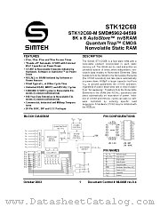 STK12C68-K25 datasheet pdf SIMTEK