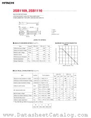 2SB1109 datasheet pdf Hitachi Semiconductor
