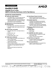 AM29LV104BB-70EIB datasheet pdf Advanced Micro Devices