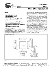 CY62126DV30LL-45BVXI datasheet pdf Cypress