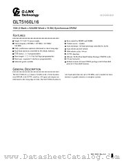 GLT5160L16P-6FJ datasheet pdf etc