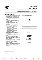 M41T315W-65MH6E datasheet pdf ST Microelectronics