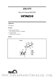 2SK1575 datasheet pdf Hitachi Semiconductor