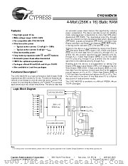 CY62146DV30LL-55ZSXI datasheet pdf Cypress