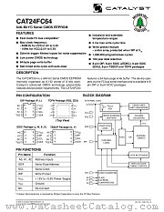 CAT24FC64YITE13REV-D datasheet pdf Catalyst Semiconductor
