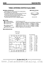 NJG1521PE1-L2 datasheet pdf New Japan Radio