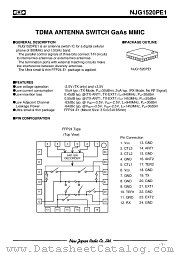 NJG1520PE1-C7 datasheet pdf New Japan Radio