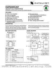 CAT24WC257XI-1.8TE13 datasheet pdf Catalyst Semiconductor
