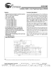 CY7C1339F-166AI datasheet pdf Cypress