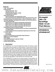 AT49SN6416-70CI datasheet pdf Atmel