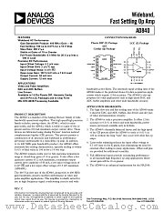 AD840 datasheet pdf Analog Devices