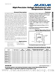 MAX6176B datasheet pdf MAXIM - Dallas Semiconductor