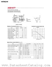 2SB1077 datasheet pdf Hitachi Semiconductor