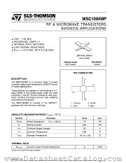 MSC1004 datasheet pdf ST Microelectronics
