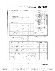 2SB1034 datasheet pdf TOSHIBA