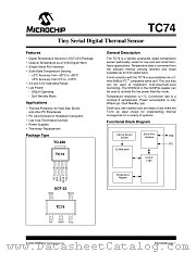 TC74A1-50VCT datasheet pdf Microchip