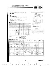 2SB1024 datasheet pdf TOSHIBA