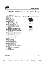 M29F102BB55N1T datasheet pdf ST Microelectronics
