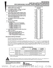 74AVC20T245DGGRE4 datasheet pdf Texas Instruments