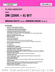 MBM29LV002TC-70PTN datasheet pdf Fujitsu Microelectronics
