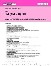 MBM29LV008BA-90PTN datasheet pdf Fujitsu Microelectronics