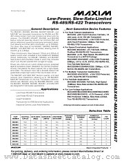 MAX489C/D datasheet pdf MAXIM - Dallas Semiconductor