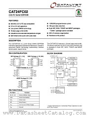 CAT24FC02PETE13REV-F datasheet pdf Catalyst Semiconductor