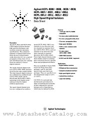 HCPL-90XX datasheet pdf Agilent (Hewlett-Packard)