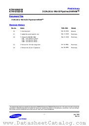 K7N163631B datasheet pdf Samsung Electronic