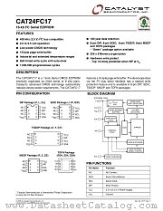 CAT24FC17JITE13REV-F datasheet pdf Catalyst Semiconductor